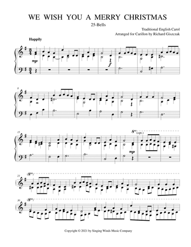 25B. We Wish You a Merry Christmas (arr. Richard Giszczak)