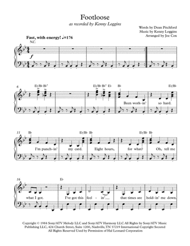 Footloose (arr. Joe Cox)
