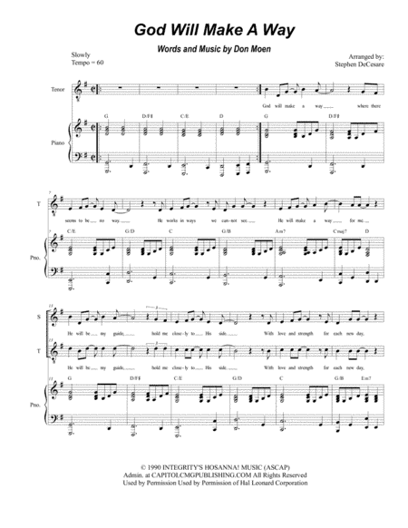 God Will Make A Way (arr. Stephen DeCesare)