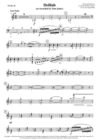 Delilah (arr. Jan Angermüller)
