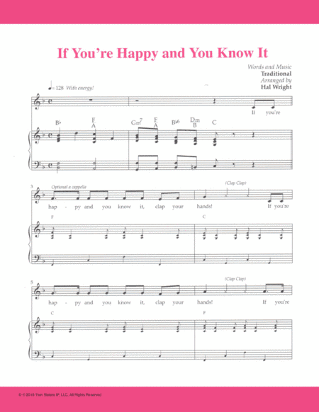 If You’re Happy and You Know It (arr. Hal Wright)