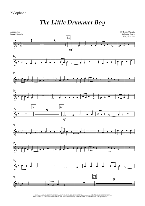 The Little Drummer Boy (arr. Samuel Sequeira)