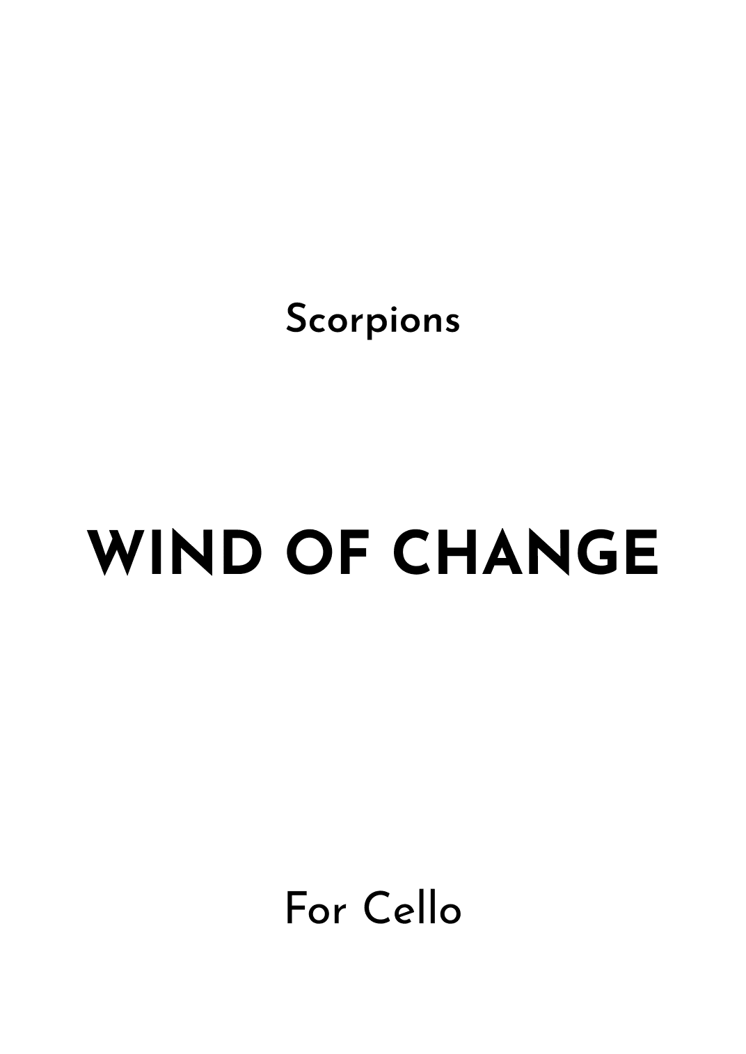Wind Of Change (arr. Jireh J.)