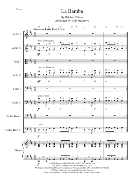 La Bamba (arr. Bob Mathews)