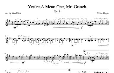 You're A Mean One, Mr. Grinch (arr. John Fries)
