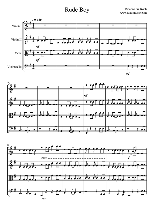 Rude Boy (arr. KoaliMusic)