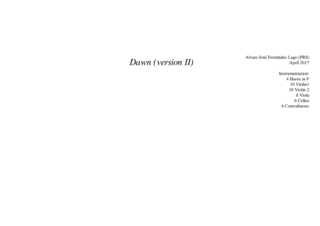 Dawn (version II)