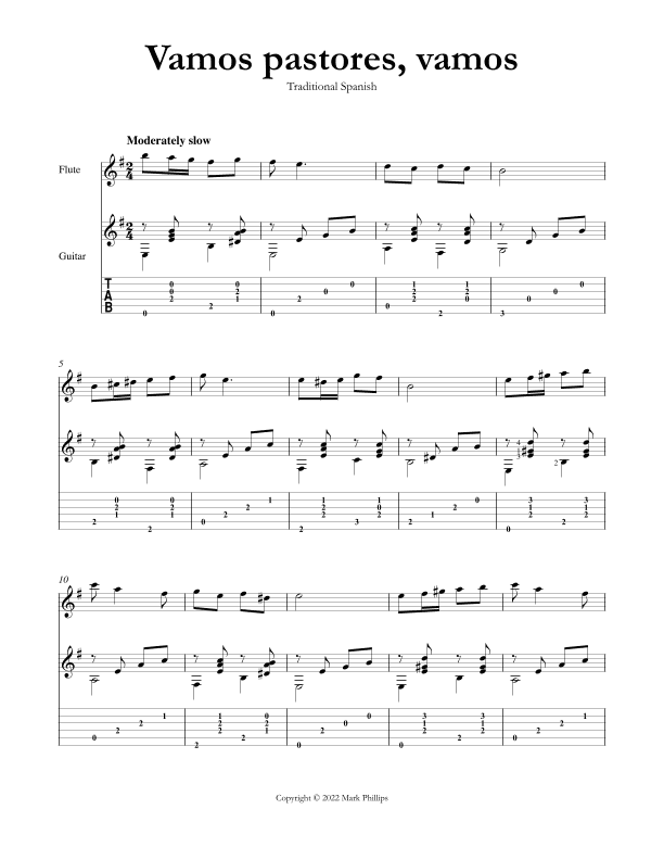 Vamos pastores, vamos (arr. Mark Phillips)