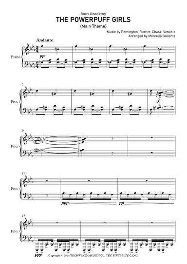 The Powerpuff Girls (arr. Marcello Gallante)