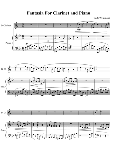 Little Fantasia for Clarinet and Piano