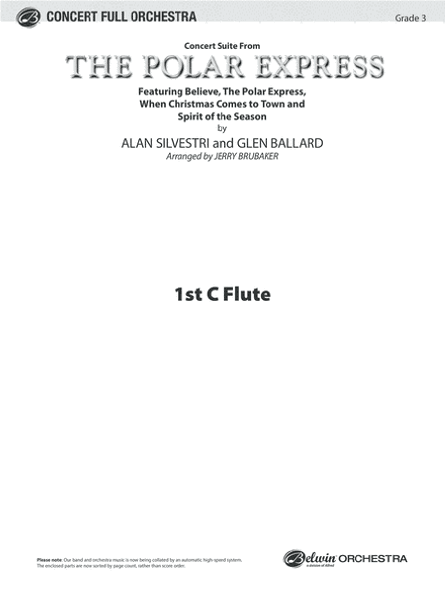 The Polar Express, Concert Suite from: Flute