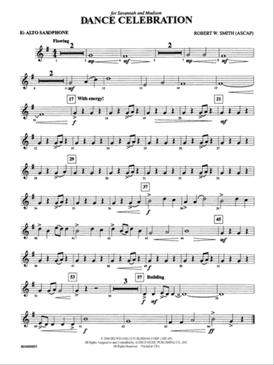 Dance Celebration: E-flat Alto Saxophone