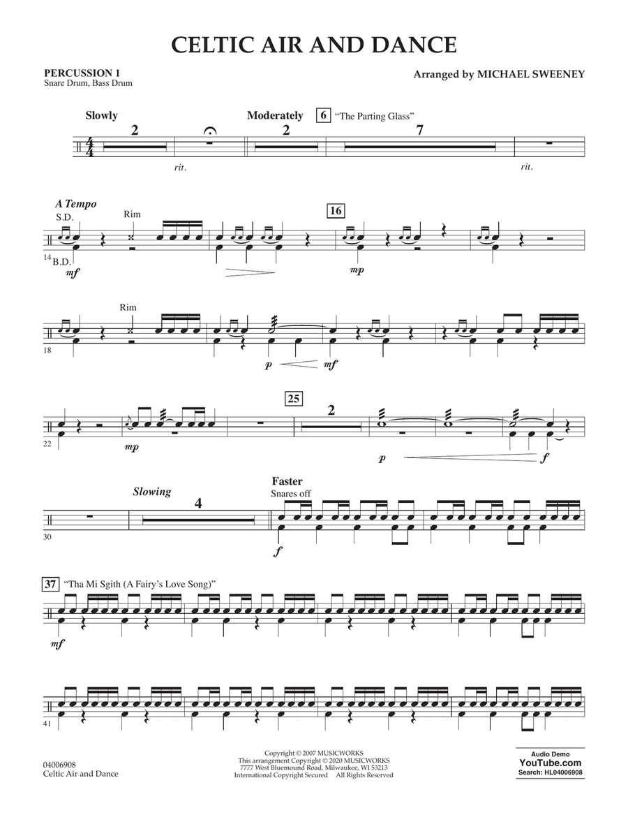 Celtic Air and Dance - Percussion 1