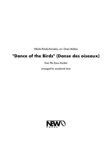 Dance of the Birds (Danse des oiseaux) (arr. Owen Meldon)