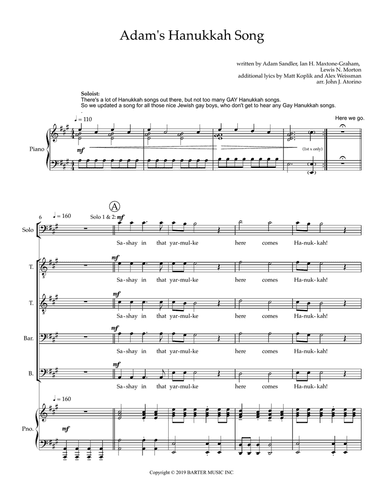 Adam's Hanukkah Song