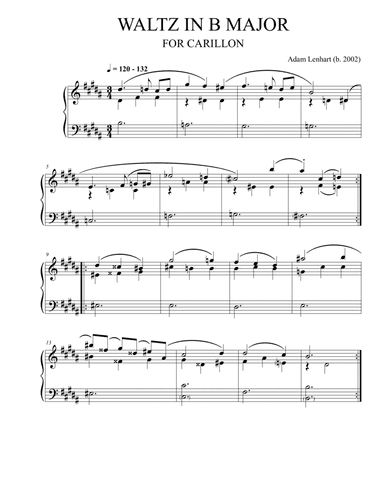 Waltz in B Major (for Carillon)
