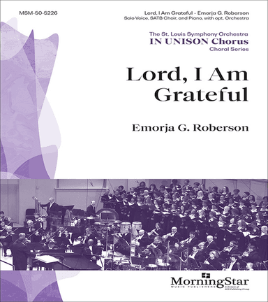 Lord, I Am Grateful (Choral Score)