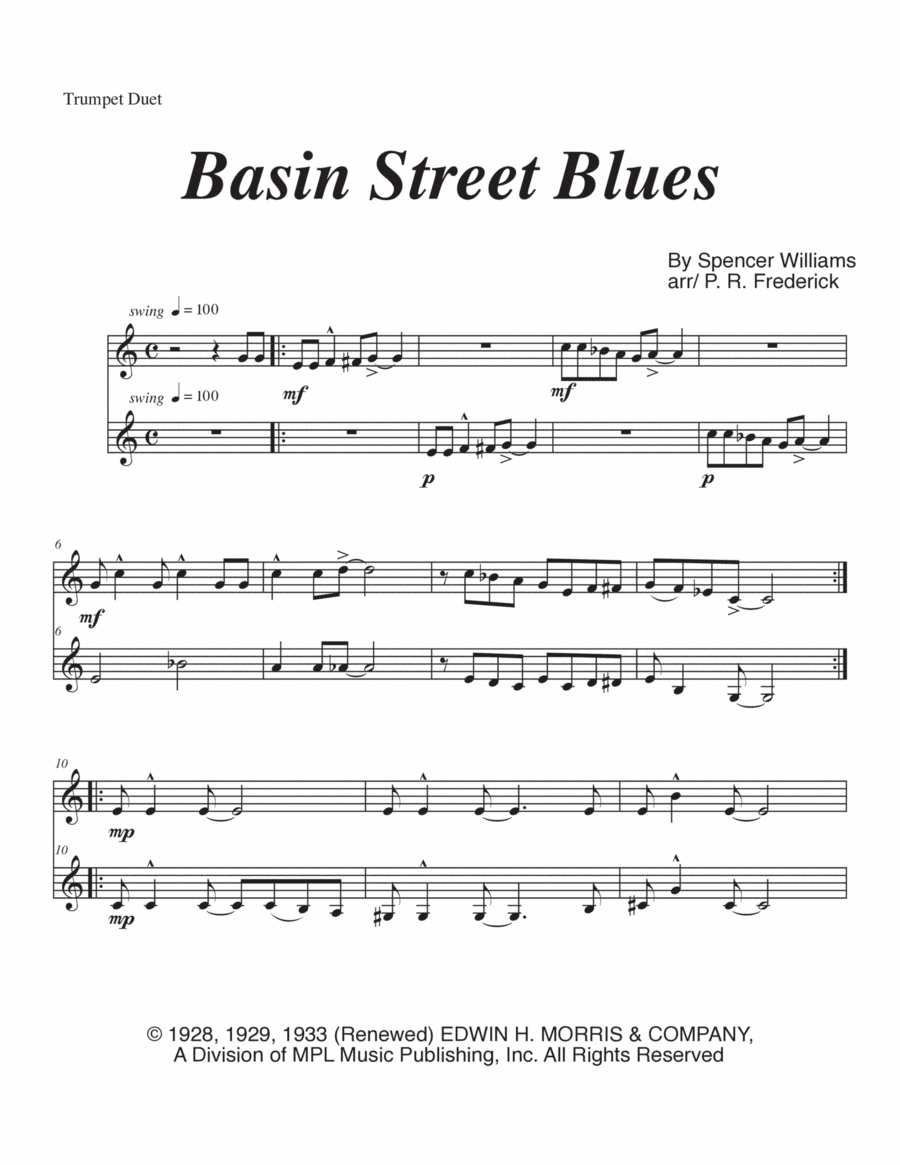 Basin Street Blues