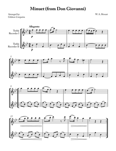 Minuet (from Don Giovanni)