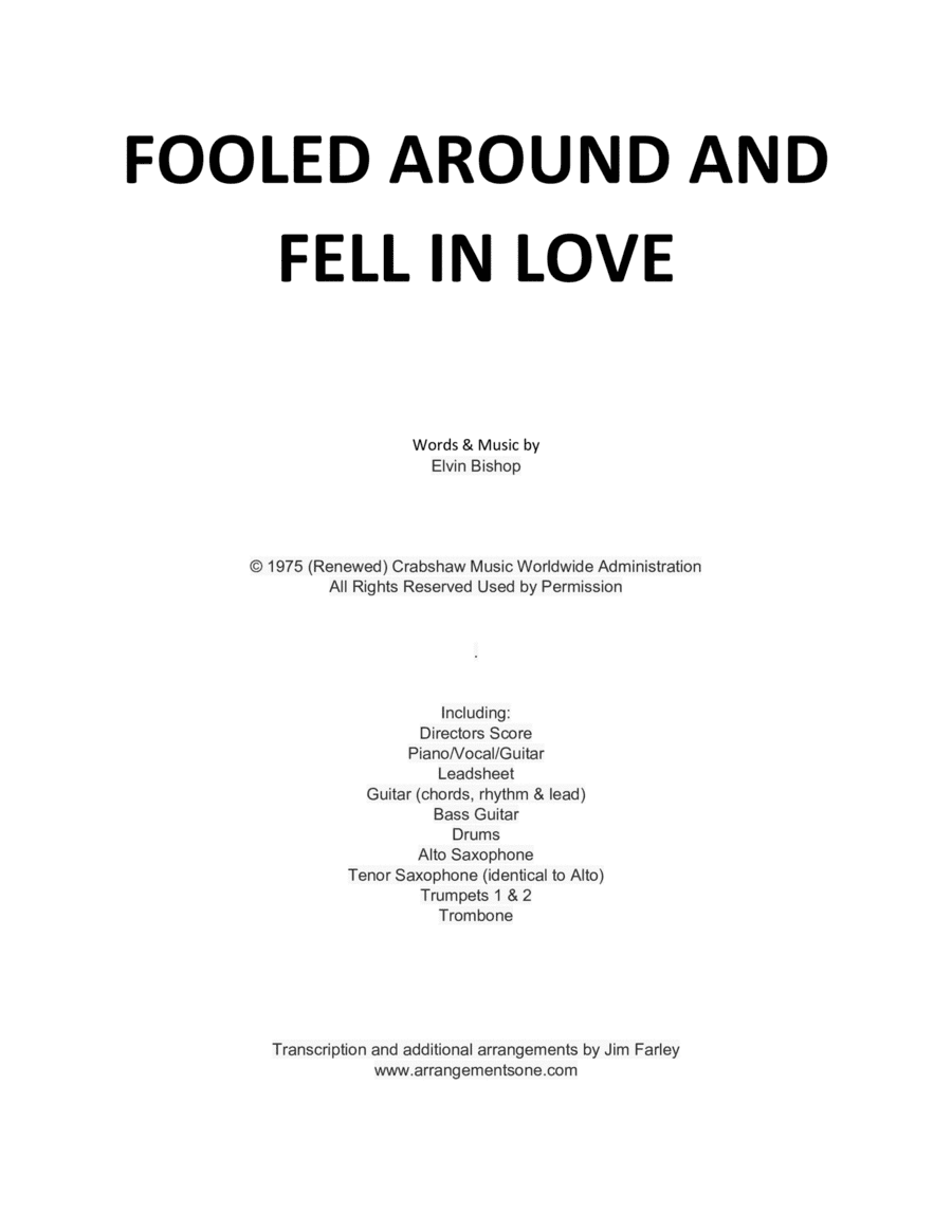 Fooled Around And Fell In Love