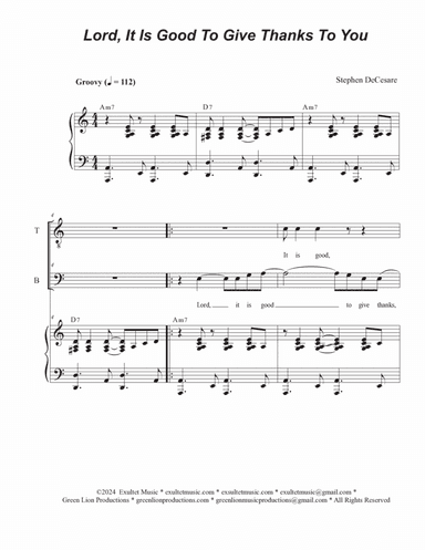 Psalms for the 11th Sunday in Ordinary Time through the Assumption (Year B) (Tenor and Bass solo)