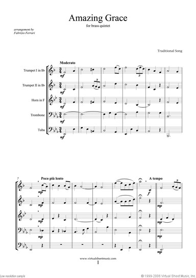 Amazing Grace (f.score)