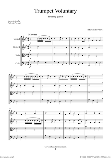 Trumpet Voluntary and Hornpipe (f.score)