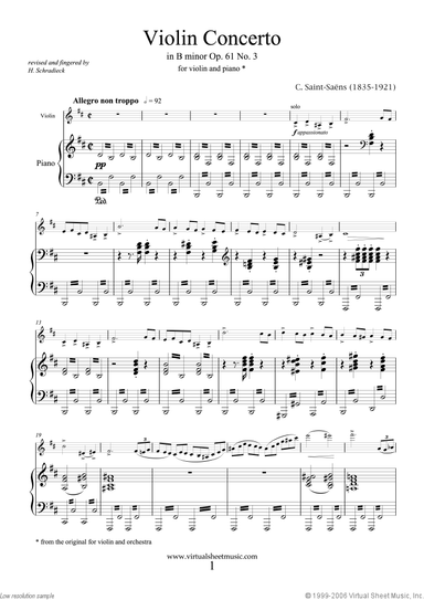 Concerto in B minor Op.61 No.3