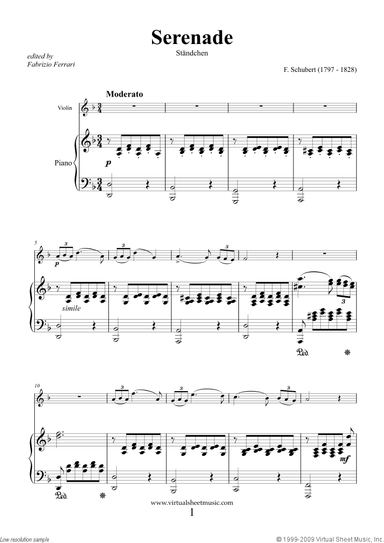 Serenade "Standchen"