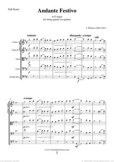 Andante Festivo (f.score)
