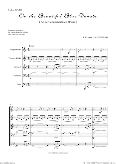 The Blue Danube (f.score)