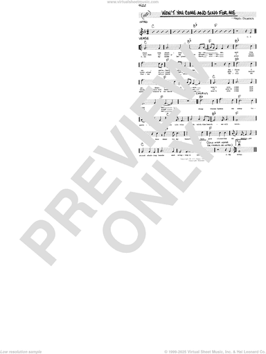 Won't You Come And Sing For Me