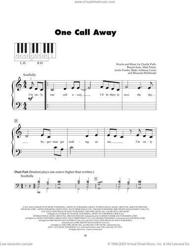 One Call Away