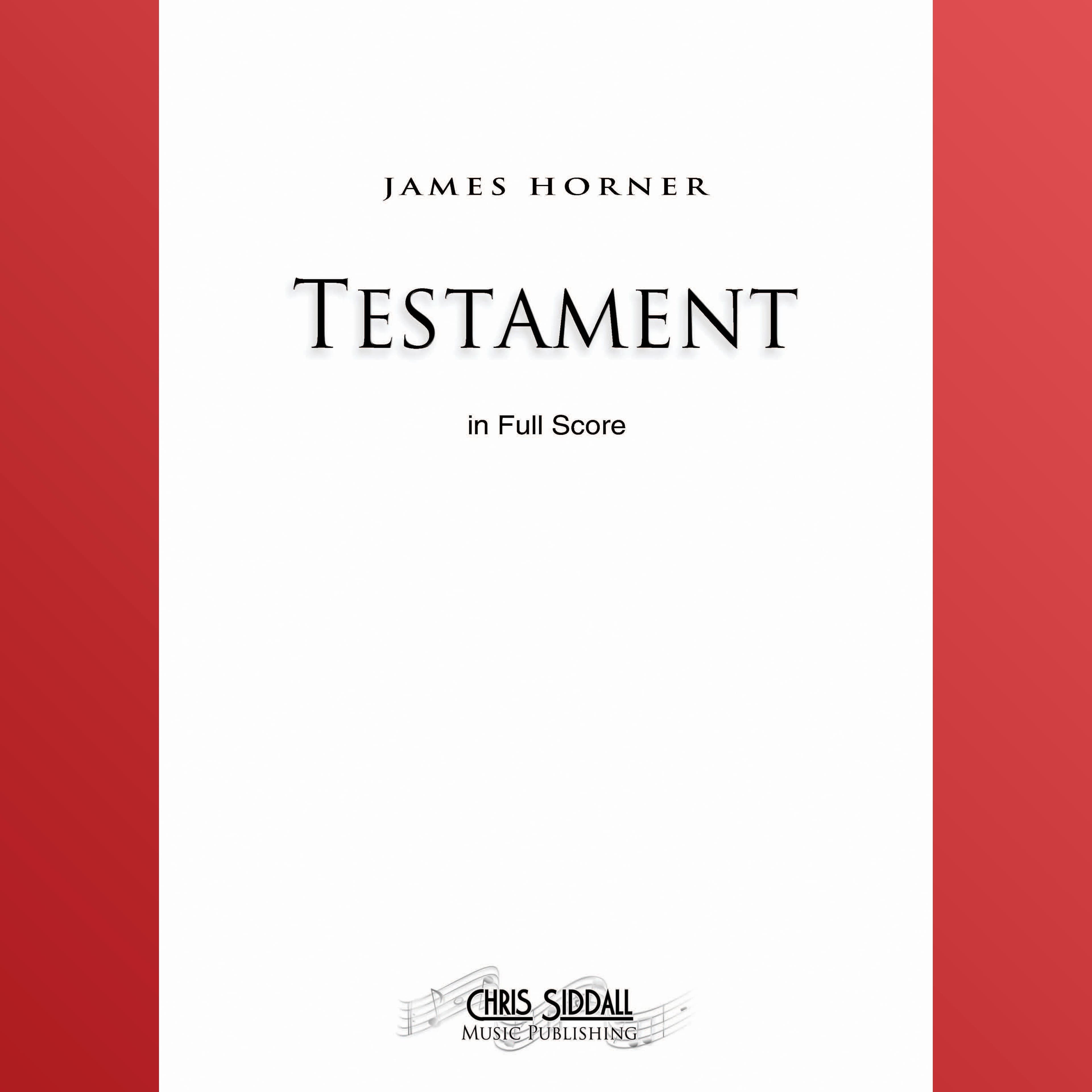 Testament Cues - Score Only (arr. Chris Siddall)