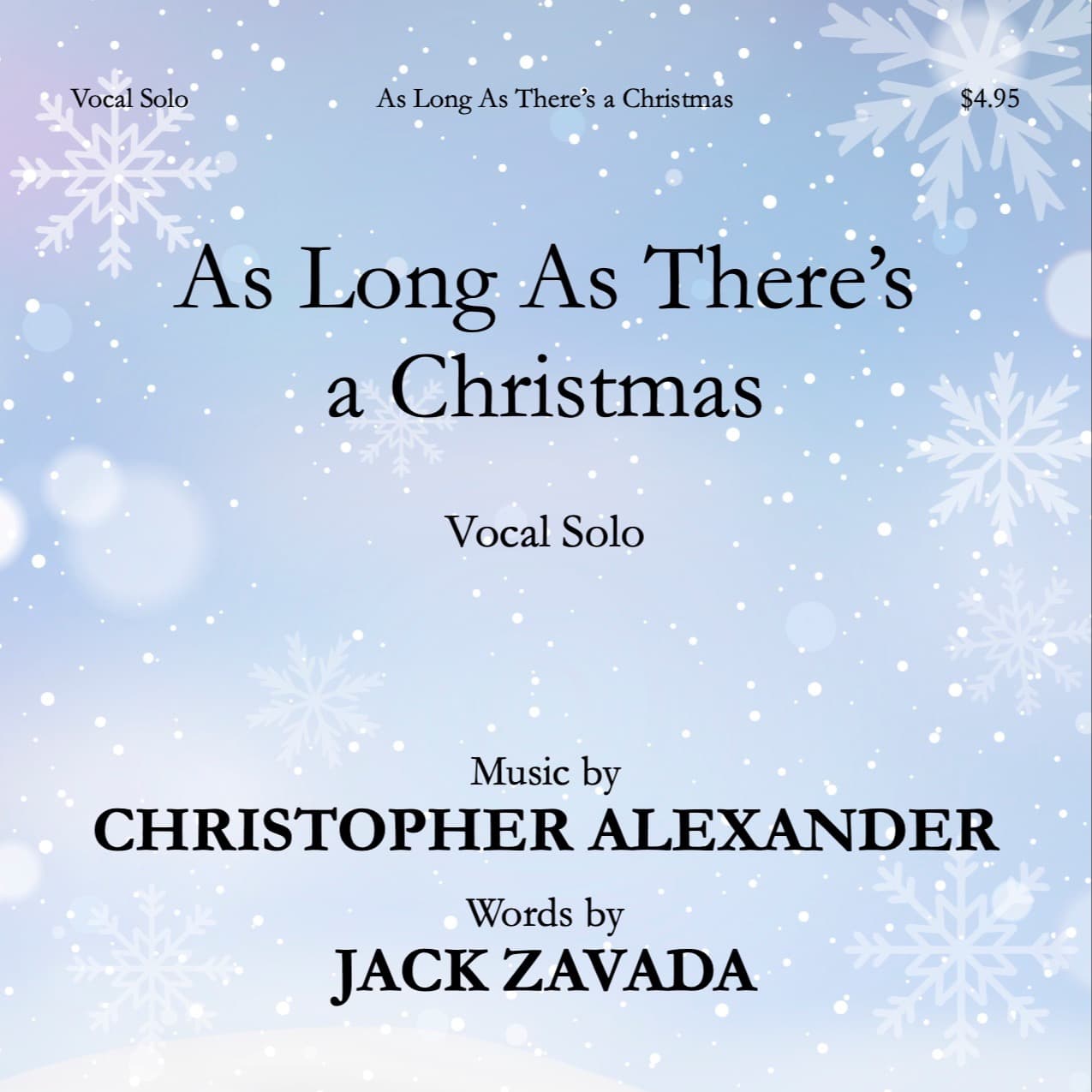 As Long As There's a Christmas (Vocal Solo)