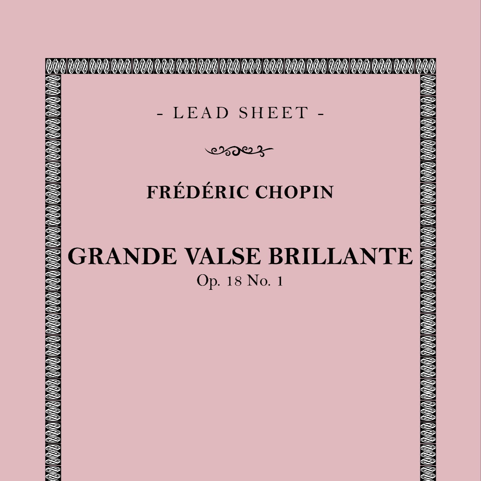Grande Valse Brillante (Op.18 No. 1) (arr. Francesco Calì)