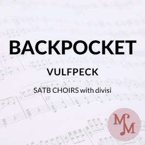 Back Pocket (arr. MaryAnne Muglia Smith)