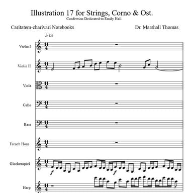 Illustration 17 for Strings, Corno & Ost.