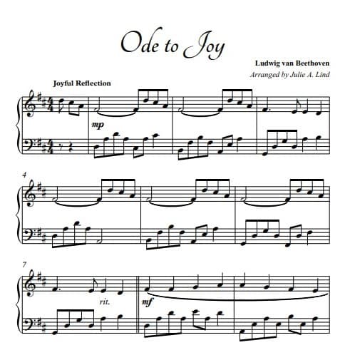 Ode to Joy (arr. Julie A. Lind)