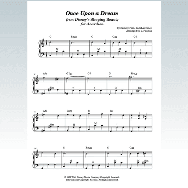 Once Upon A Dream (arr. Kenneth Pasciak)
