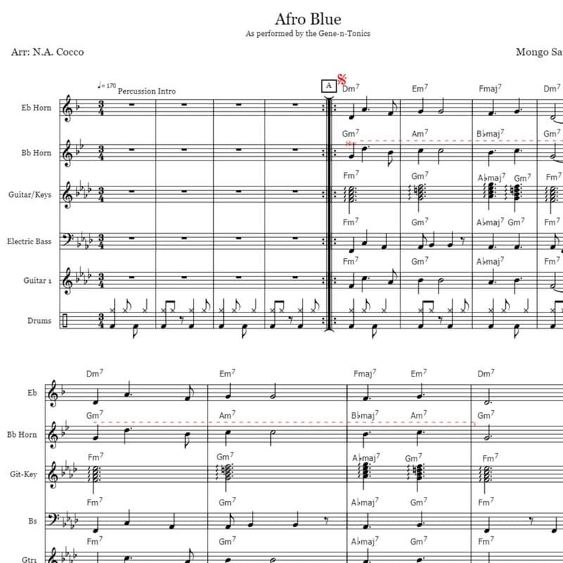 Afro Blue (arr. Nicholas Cocco)