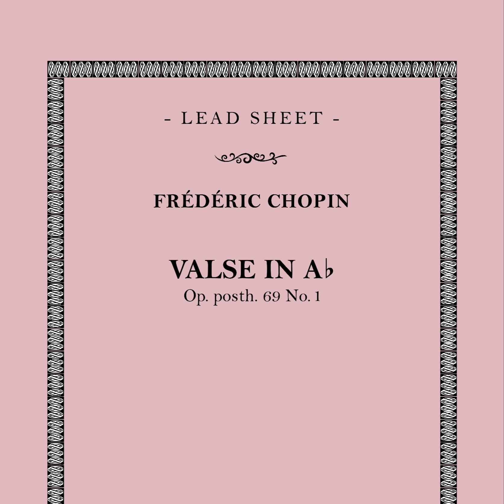 Valse in Ab (Op. 69 No. 1) (arr. Francesco Calì)