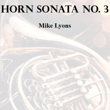 Horn Sonata No. 3 - 3rd. Movement:Rondo - Presto