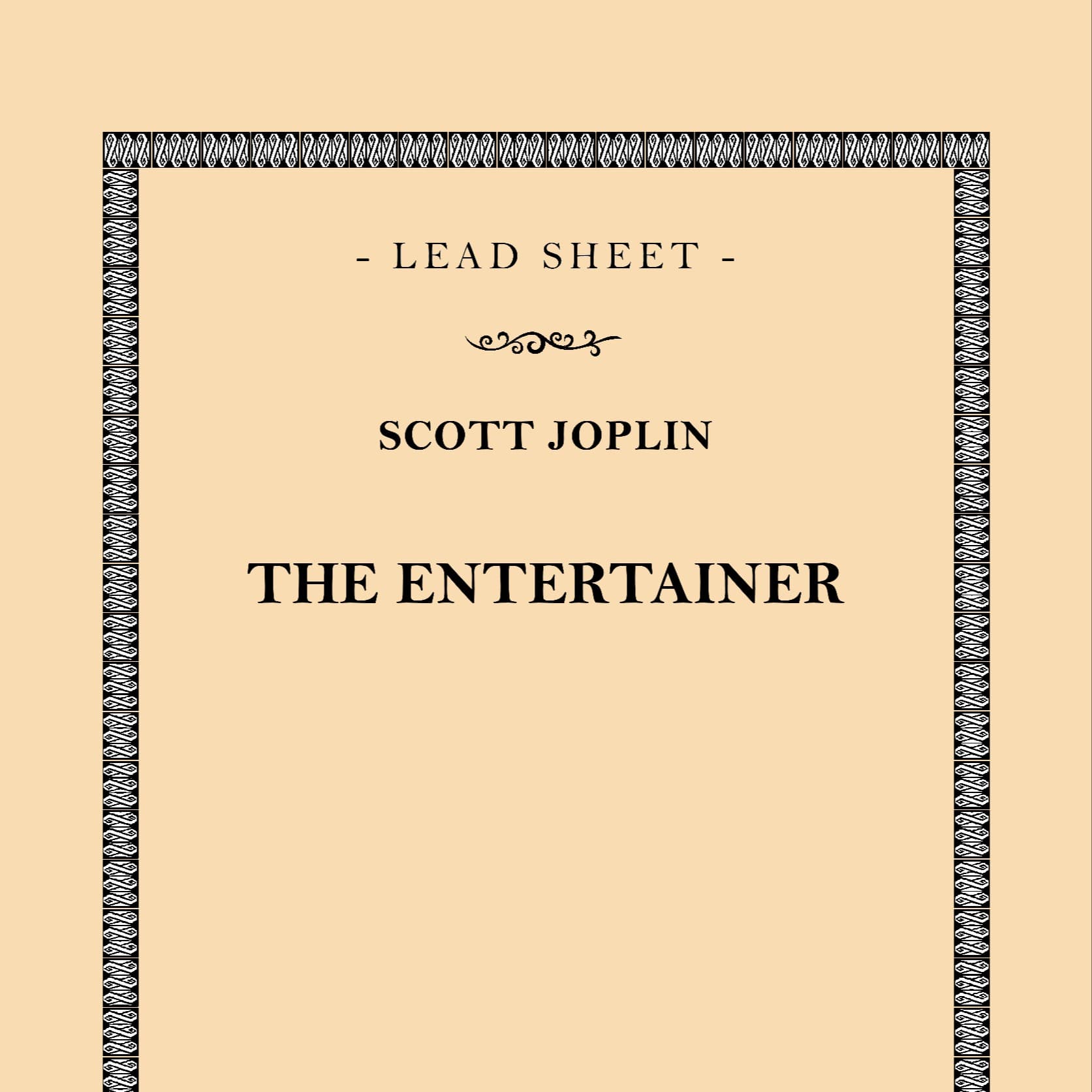 The Entertainer (arr. Francesco Calì)