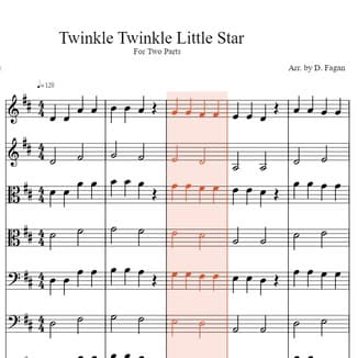Twinkle, Twinkle Little Star (arr. D. Fagan)