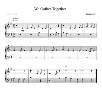 We Gather Together (arr. Linda Schooley)