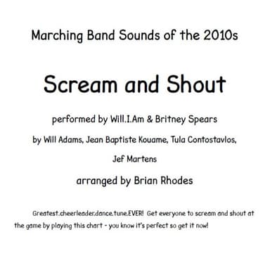 Scream & Shout (arr. Brian Rhodes)