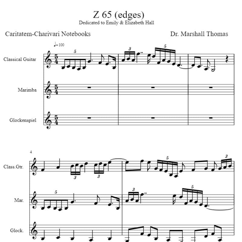 Z 65 (edges) for Guitar, Marimba, Glockenspiel