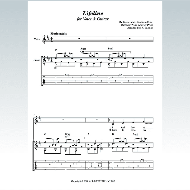 Lifeline (arr. Kenneth Pasciak)