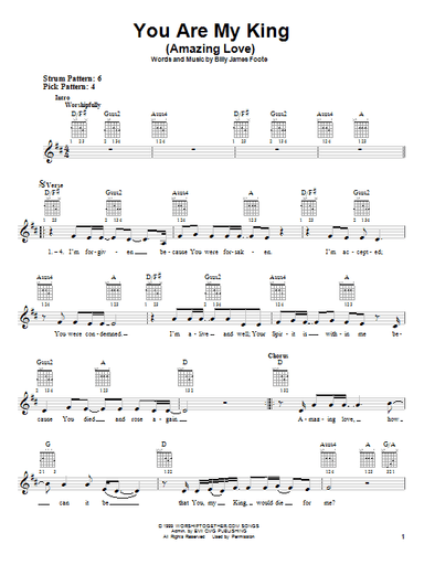 You Are My King (Amazing Love)